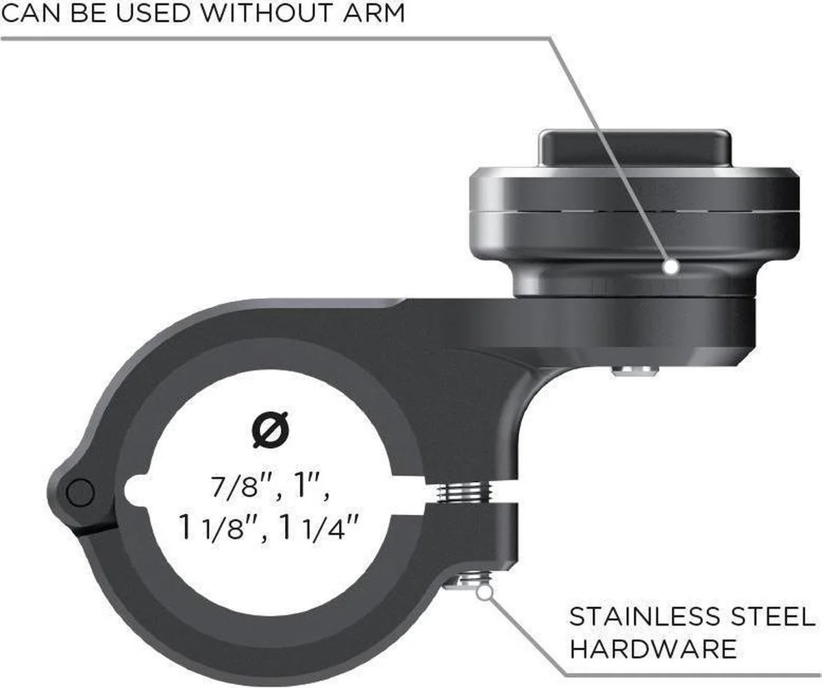 SP Connect Moto Mount Pro - Telefoonhouder Motor voor SPC+ Hoesjes Chrome afbeelding 3