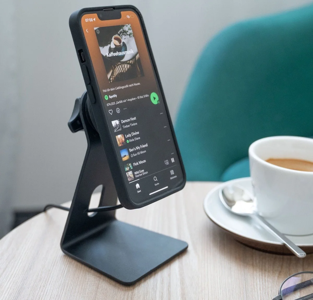 SP Connect Charging Office Stand SPC+ - 15W MagSafe Bureauhouder SPC+ Hoesjes afbeelding 6