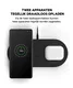 Belkin BoostCharge 15W Qi Wireless Charging Dual Pad Draadloze Oplader Zwart afbeelding 3