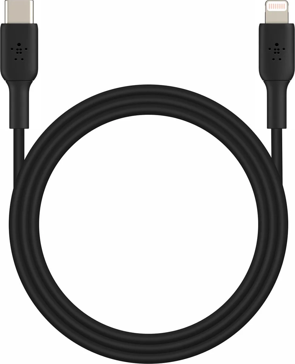 Belkin BoostCharge MFi-Gecertificeerde USB-C naar Lightning Kabel 1M Zwart afbeelding 7