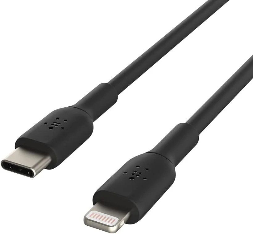 Belkin BoostCharge MFi-Gecertificeerde USB-C naar Lightning Kabel 2M Zwart afbeelding 3