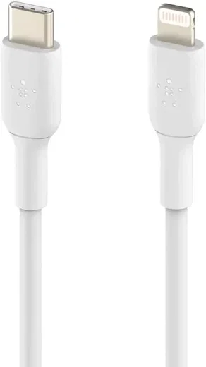 Belkin BoostCharge MFi-Gecertificeerde USB-C naar Lightning Kabel 2M Wit afbeelding 1