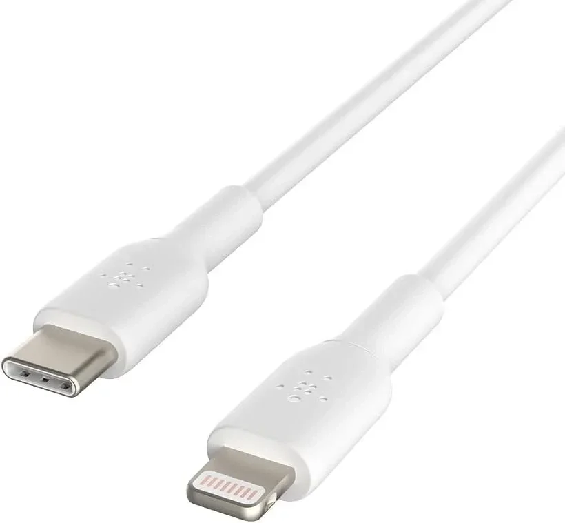 Belkin BoostCharge MFi-Gecertificeerde USB-C naar Lightning Kabel 2M Wit afbeelding 3