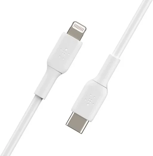 Belkin BoostCharge MFi-Gecertificeerde USB-C naar Lightning Kabel 2M Wit afbeelding 4