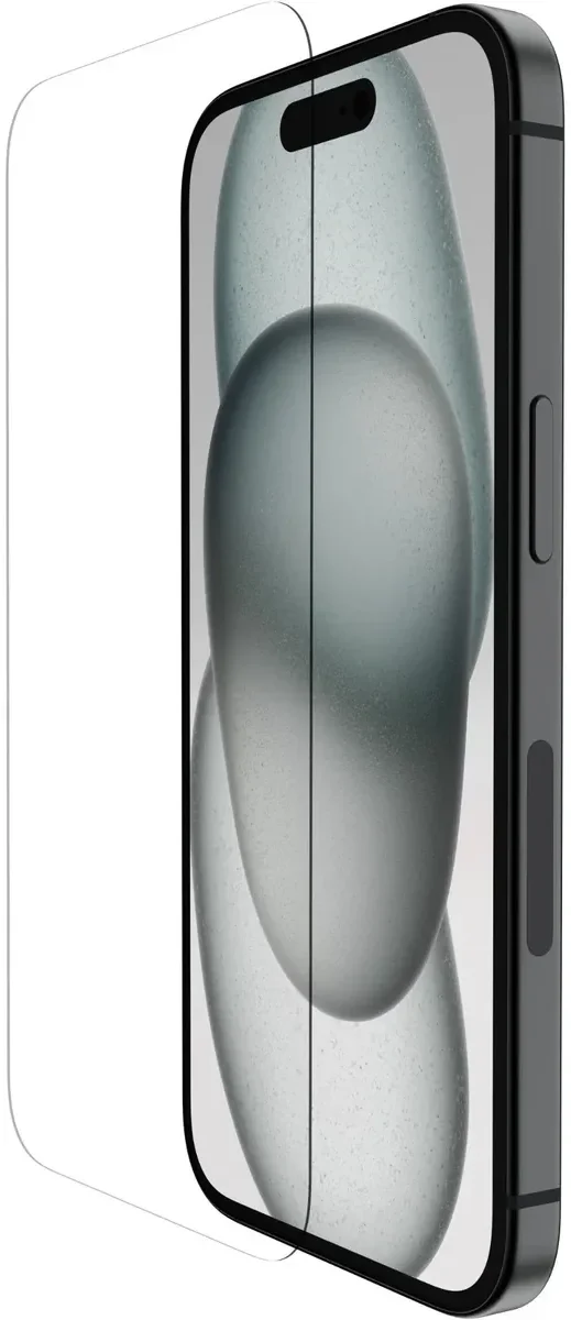 Belkin ScreenForce iPhone 16/15/14 Pro Screen Protector Tempered Glass afbeelding 1