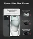 Belkin ScreenForce iPhone 16/15/14 Pro Screen Protector Tempered Glass afbeelding 10