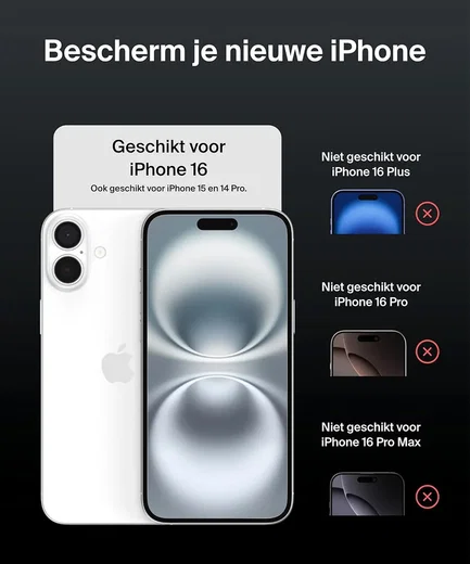 Belkin ScreenForce InvisiGlass iPhone 16/15/14 Pro Screen Protector Privacy afbeelding 8