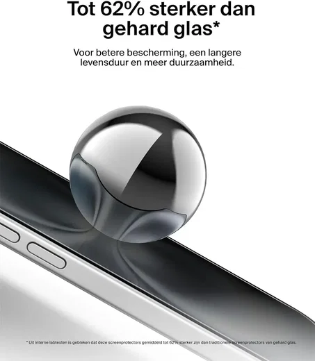 Belkin ScreenForce InvisiGlass iPhone 16 Pro Screenprotector Privacy afbeelding 5