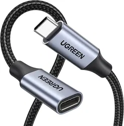 UGREEN 100W USB-C Male naar Female Verlengkabel 4K@60Hz 1M Zwart afbeelding