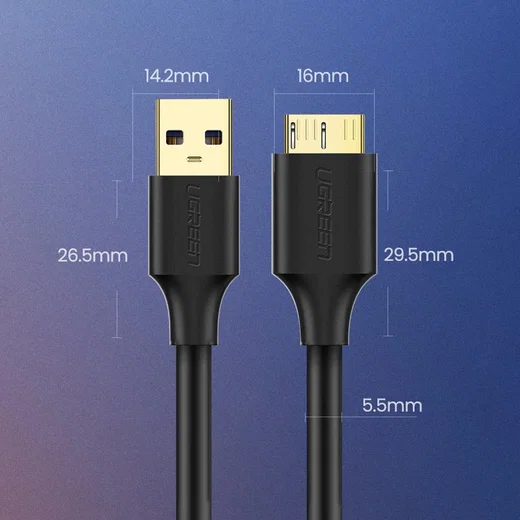 UGREEN USB naar Micro B Data en Laadkabel 10W 5Gbps 0.5M Zwart afbeelding 16