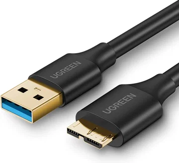 UGREEN USB naar Micro USB  B Data en Laadkabel 10W 5Gbps 1M Zwart