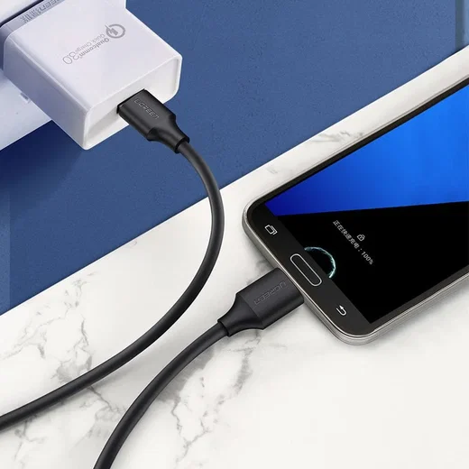 UGREEN USB naar Micro USB  B Data en Laadkabel 10W 5Gbps 1M Zwart afbeelding 11