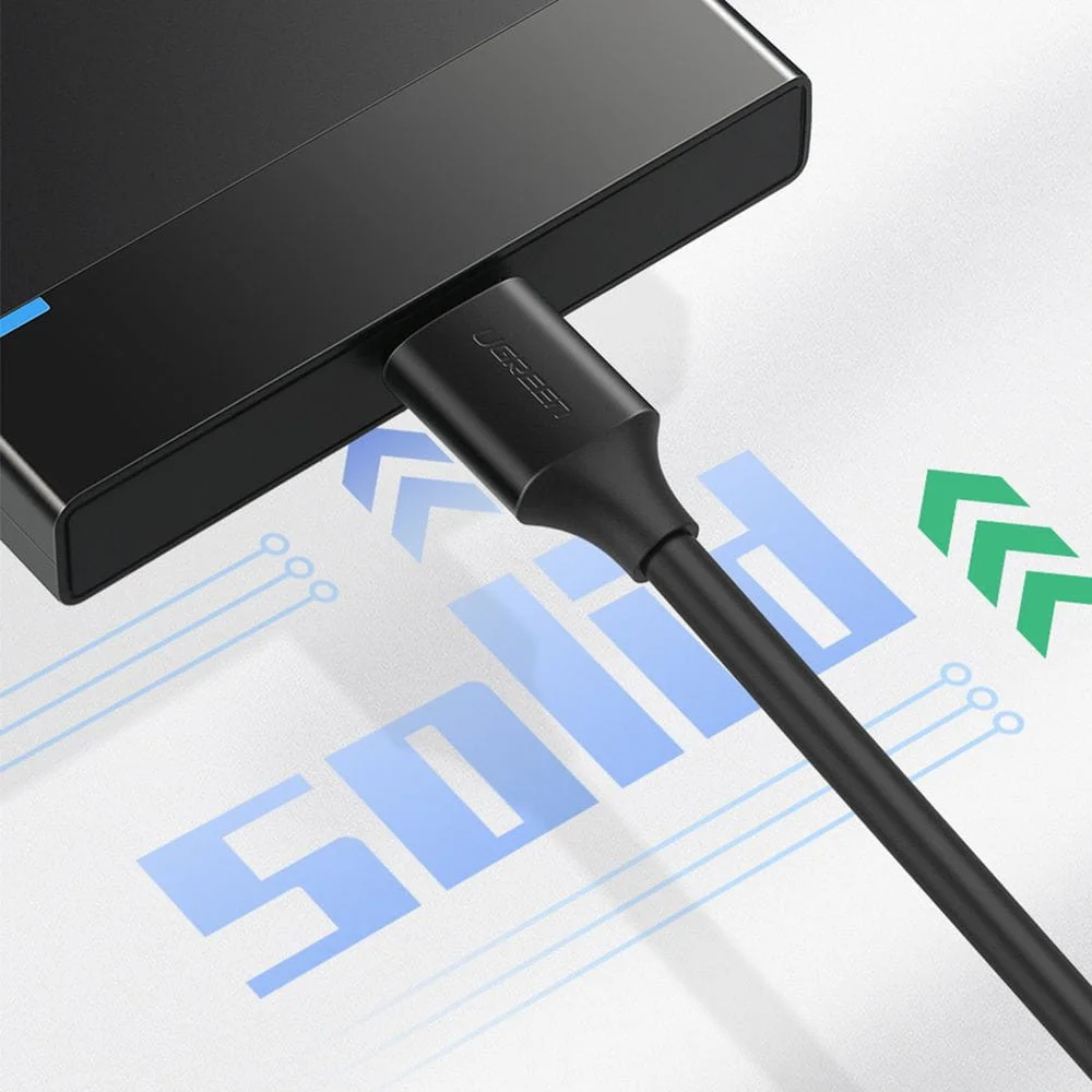 UGREEN USB naar Micro USB  B Data en Laadkabel 10W 5Gbps 1M Zwart afbeelding 12
