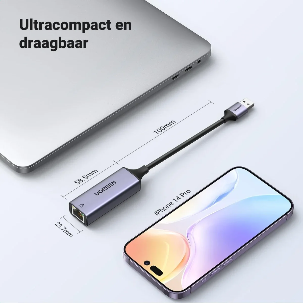 UGREEN USB 3.0 naar RJ45 Ethernet Netwerk Adapter 1000Mbps Gigabit afbeelding 6