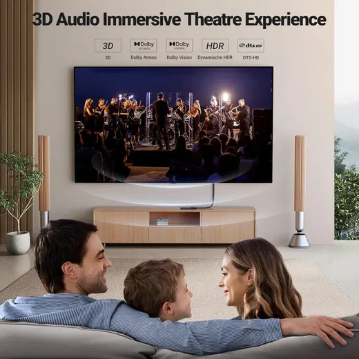 UGREEN HDMI Male naar HDMI Female Verlengkabel 4K@60Hz 18Gbps 1M Zwart afbeelding 4