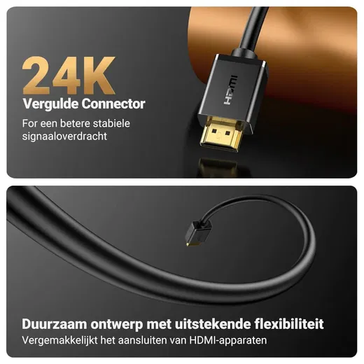 UGREEN HDMI Male naar HDMI Female Verlengkabel 4K@60Hz 18Gbps 1M Zwart afbeelding 5