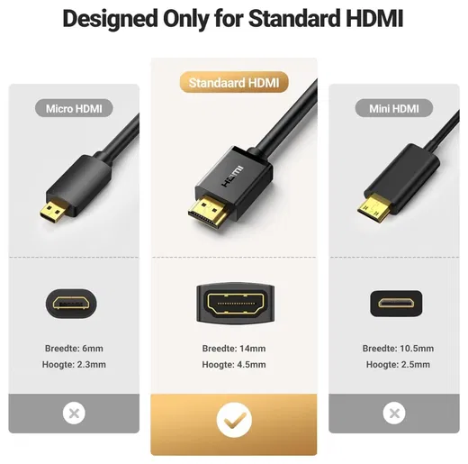 UGREEN HDMI Male naar HDMI Female Verlengkabel 4K@60Hz 18Gbps 2M Zwart afbeelding 8
