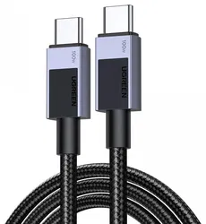 UGREEN USB-C naar USB-C Kabel 100W Power Delivery 1M Grijs afbeelding