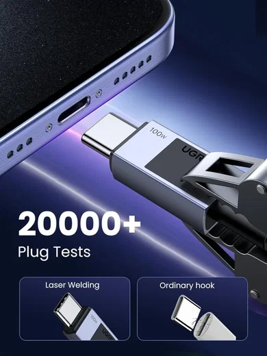 UGREEN USB-C naar USB-C Kabel 100W Power Delivery 1M Grijs afbeelding 5