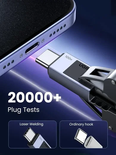 UGREEN USB-C naar USB-C Kabel 100W Power Delivery 2M Grijs afbeelding 7