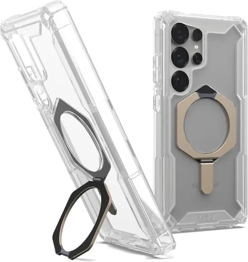 UAG Plasma XTE Samsung Galaxy S25 Ultra Hoesje Qi2 Magnet Clear Titanium afbeelding 2