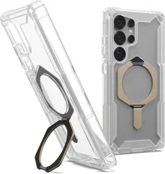 UAG Plasma XTE Samsung Galaxy S25 Ultra Hoesje Qi2 Magnet Clear/Titanium afbeelding