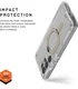 UAG Plasma XTE Samsung Galaxy S25 Ultra Hoesje Qi2 Magnet Clear Titanium afbeelding 3