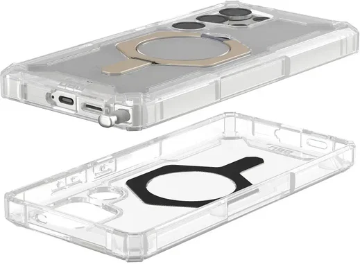 UAG Plasma XTE Samsung Galaxy S25 Ultra Hoesje Qi2 Magnet Clear Titanium afbeelding 11