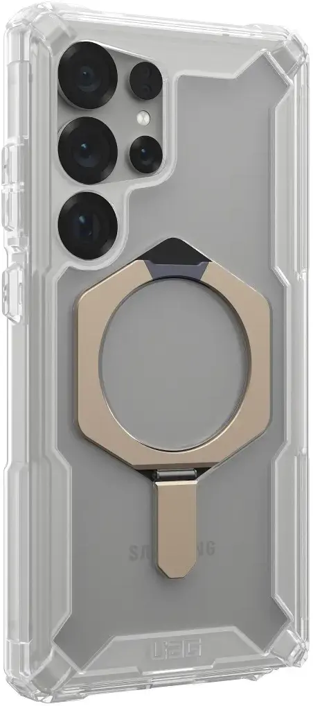 UAG Plasma XTE Samsung Galaxy S25 Ultra Hoesje Qi2 Magnet Clear Titanium afbeelding 14