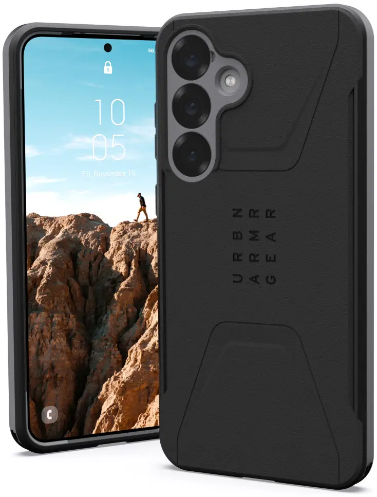 UAG Civilian Samsung Galaxy S25 Plus Hoesje Qi2 Magnet Back Cover Zwart afbeelding 1