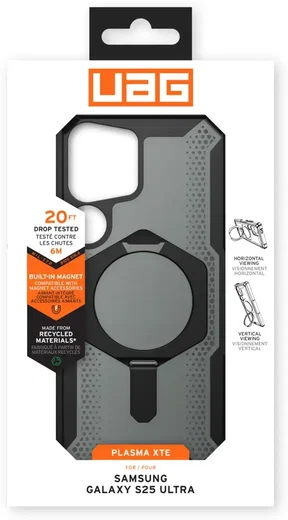 UAG Plasma XTE Samsung Galaxy S25 Ultra Hoesje Qi2 Magnet Zwart Oranje afbeelding 9
