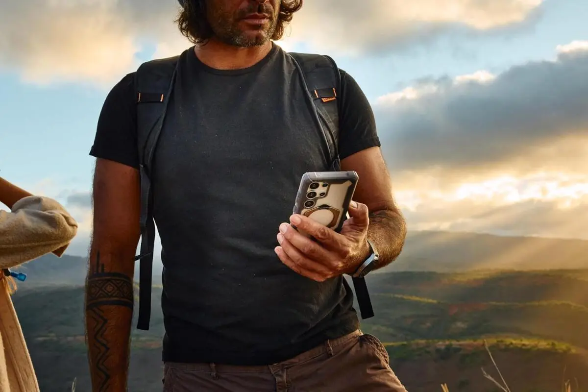 UAG Plasma XTE Samsung Galaxy S25 Ultra Hoesje Qi2 Magnet Zwart Oranje afbeelding 6