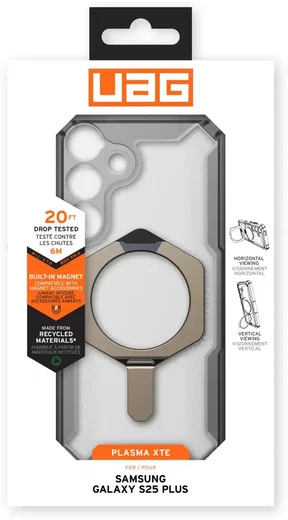 UAG Plasma XTE Samsung Galaxy S25 Plus Hoesje Qi2 Magnet Ash/Titanium afbeelding 16