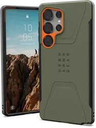 UAG Civilian Samsung Galaxy S25 Ultra Hoesje Qi2 Magnet Back Cover Olive afbeelding