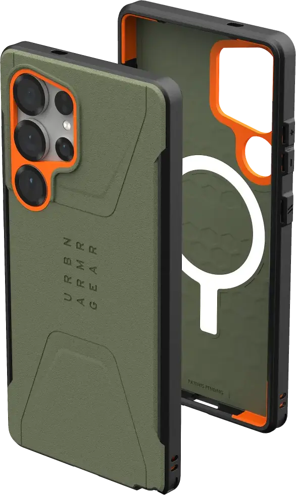 UAG Civilian Samsung Galaxy S25 Ultra Hoesje Qi2 Magnet Back Cover Olive afbeelding 19