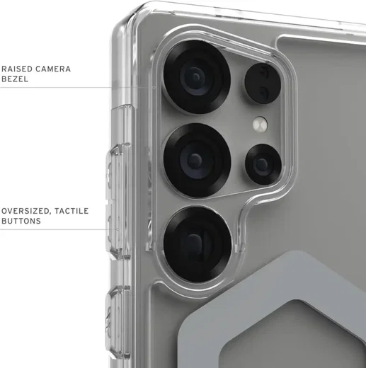 UAG Plyo Pro Samsung Galaxy S25 Ultra Hoesje MagSafe / Qi2 Magnet Ice Zilver afbeelding 2