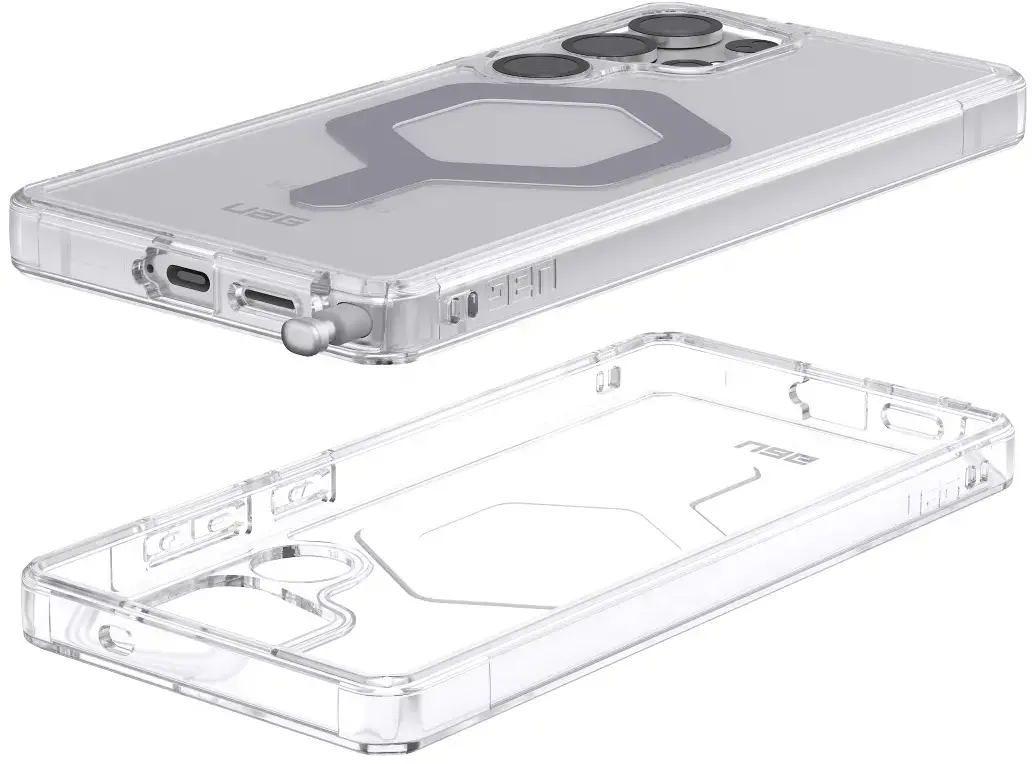 UAG Plyo Pro Samsung Galaxy S25 Ultra Hoesje MagSafe / Qi2 Magnet Ice Zilver afbeelding 15