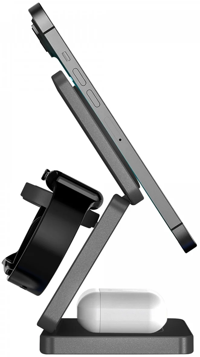 Buddi Power 3-in-1 Qi2 Draadloze MagSafe Oplader Smartphone/Apple Watch/AirPods afbeelding 6