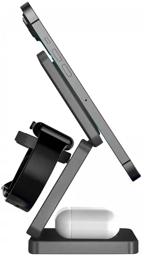 Buddi Power 3-in-1 Qi2 Draadloze MagSafe Oplader Smartphone/Apple Watch/AirPods afbeelding 6