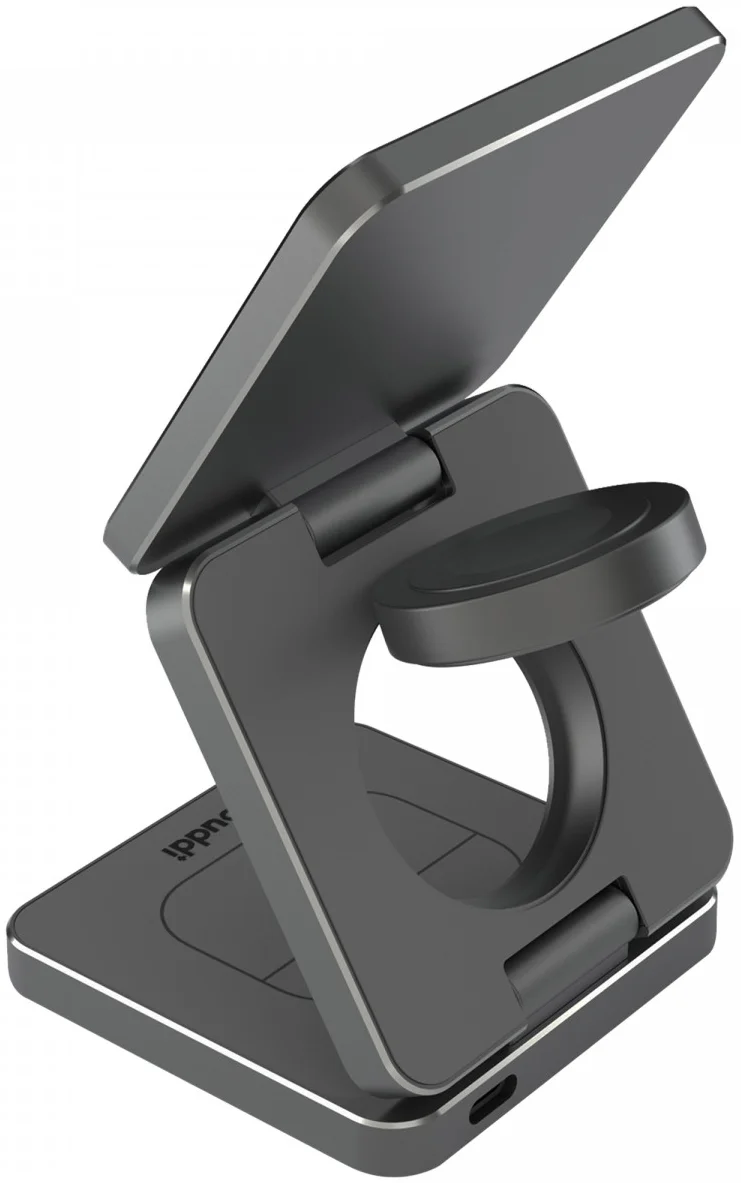 Buddi Power 3-in-1 Qi2 Draadloze MagSafe Oplader Smartphone/Apple Watch/AirPods afbeelding 7