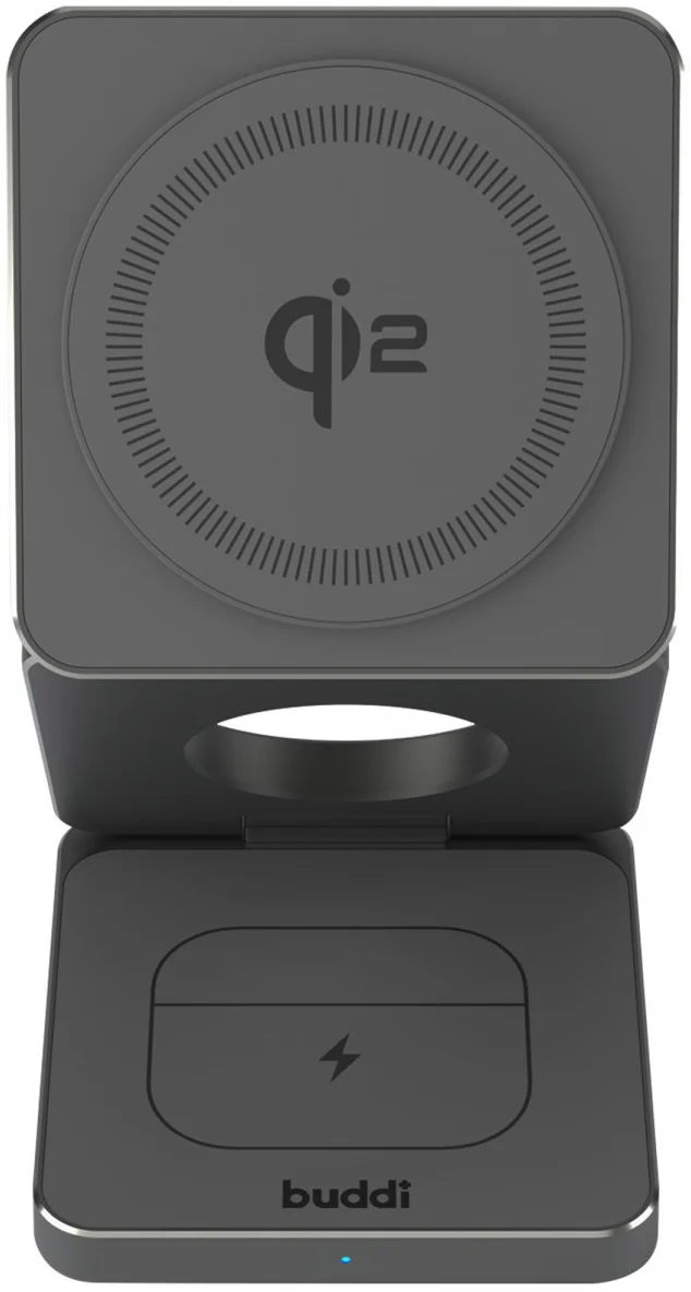 Buddi Power 3-in-1 Qi2 Draadloze MagSafe Oplader Smartphone/Apple Watch/AirPods afbeelding 8