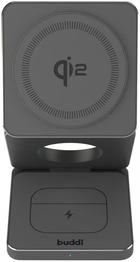 Buddi Power 3-in-1 Qi2 Draadloze MagSafe Oplader Smartphone/Apple Watch/AirPods afbeelding 8