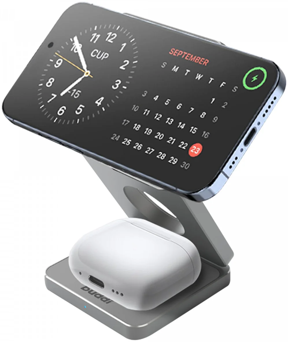 Buddi Power 3-in-1 Qi2 Draadloze MagSafe Oplader Smartphone/Apple Watch/AirPods afbeelding 9