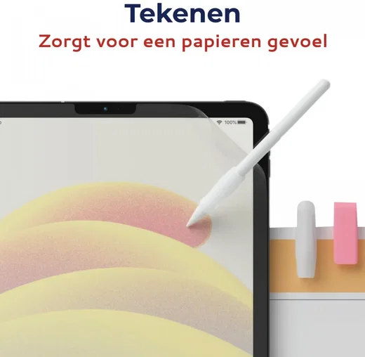 Rosso Apple iPad Mini 5 / 4 Screen Protector Paper Feel Folie Duo Pack afbeelding 2