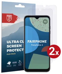 Rosso FairPhone 4 Screen Protector Case Friendly Folie Duo Pack afbeelding