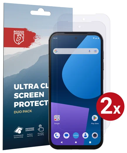 Rosso FairPhone 5 Screen Protector Case Friendly Folie Duo Pack afbeelding 1