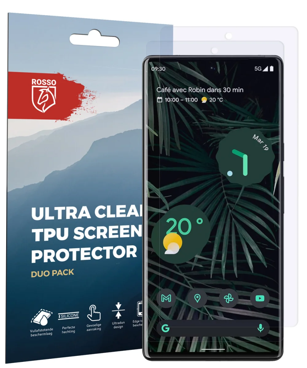 Rosso Google Pixel 6 Pro Screen Protector Case Friendly Folie Duo Pack afbeelding 7