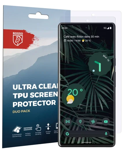 Rosso Google Pixel 6 Pro Screen Protector Case Friendly Folie Duo Pack afbeelding 7