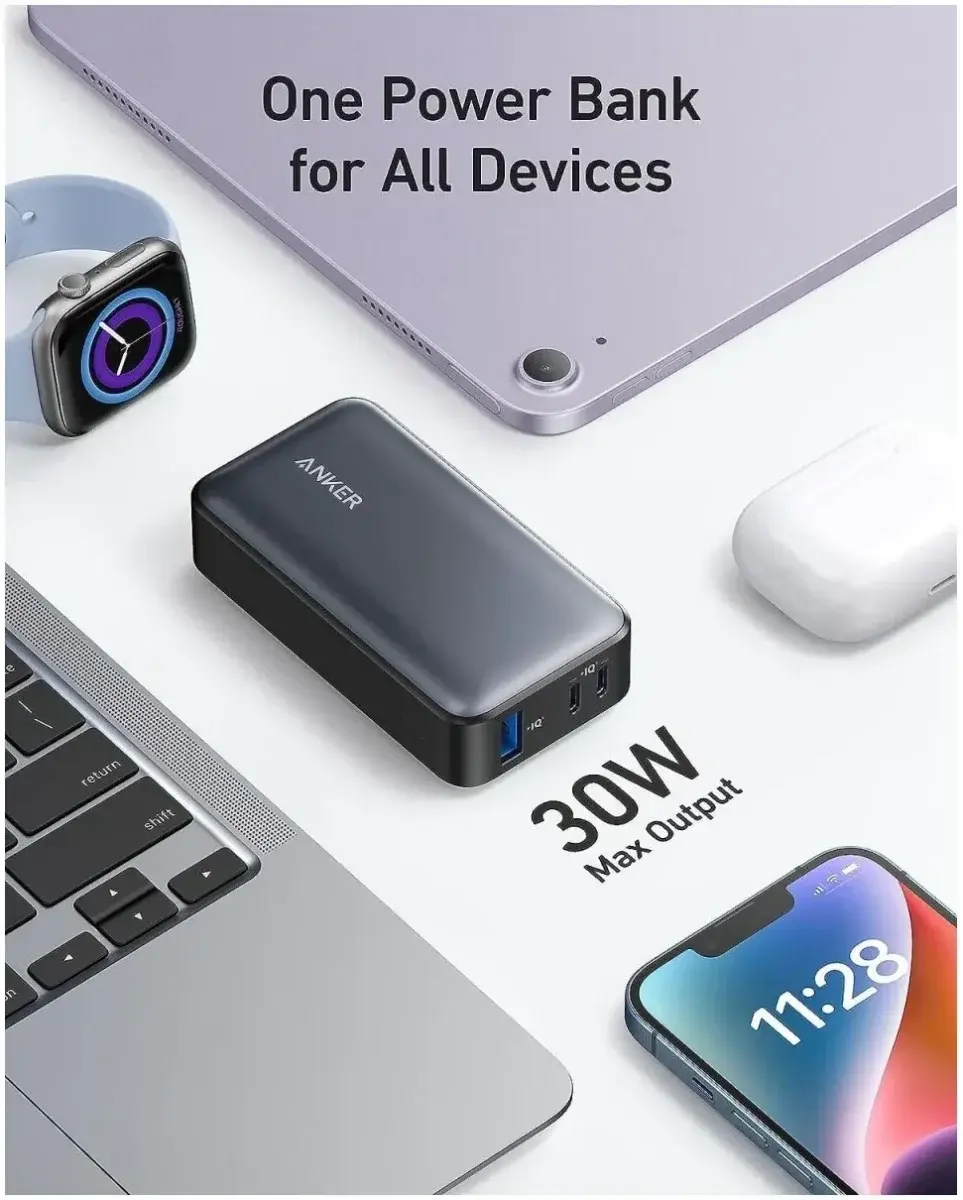 Anker 533 PowerCore (30W) Powerbank Power Delivery 10.000 mAh Zwart afbeelding 6