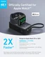 Anker MagGo 35W 10.000 mAh Powerbank Telefoon en Apple Watch Oplader Zwart afbeelding 2